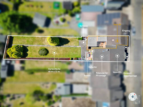 Vogelperspektive - 8 Zimmer Mehrfamilienhaus, Wohnhaus in Düren / Arnoldsweiler