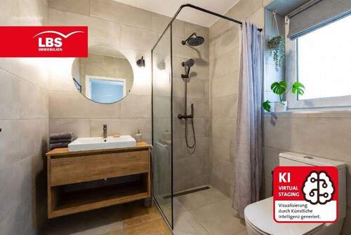 Badezimmer - Etagenwohnung mit 75,30 m&sup2; in Gütersloh zum Kaufen