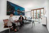 Chefbüro mit Besprechungsecke 2 Gäste - Exklusives Chefbüro am Brandenburger Tor - flexibel, inkl. Service