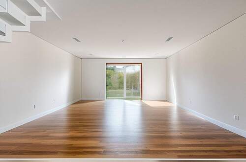 Wohnzimmer EG visuelle Ansicht - Neubau Reihenmittelhaus (KfW 55) mit Außenstellplatz und ausbaufähigem Dachgeschoss