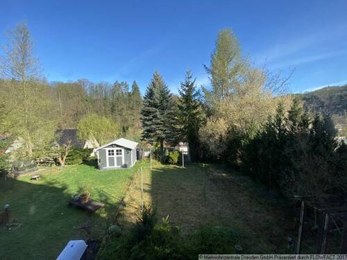 Garten - Reihenendhaus in Schlottwitz - 