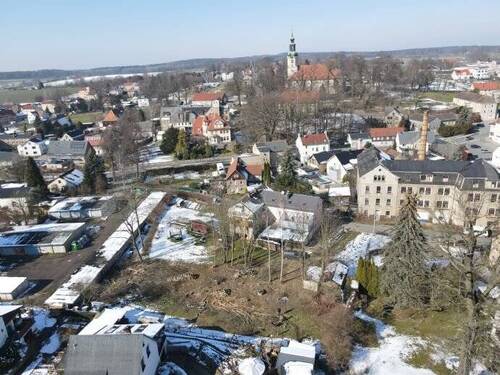Luftaufnahme - Grundstück zum Kaufen in Großröhrsdorf