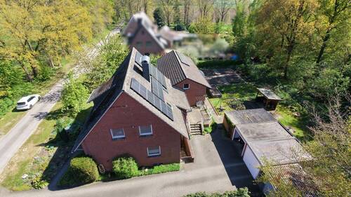 Luftaufnahme - 9 Zimmer Einfamilienhaus in Emsbüren / Ahlde