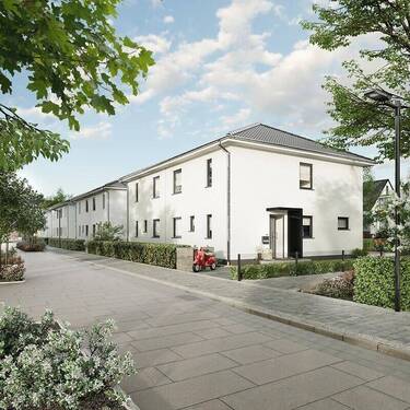 DH Aura 115 - Straßenansicht - Doppelhaushälfte mit 114,00 m² in Alperstedt zum Kaufen