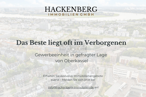 Secret Listing - Gewerbeeinheit in gefragter Lage von Oberkassel