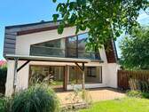 Hausansicht Garten - 7 Zimmer Mehrfamilienhaus, Wohnhaus zum Kaufen in Filderstadt / Plattenhardt