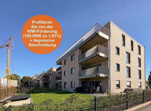 Gartenansicht - Einziehen und Wohlfühlen! *Attraktive Neubauwohnung mit Garten in Recke*