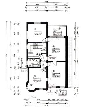 1.Obergeschoss - 1 Zimmer Mehrfamilienhaus, Wohnhaus in Münster