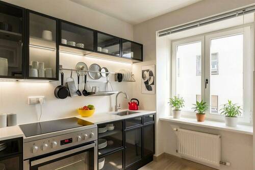 Küche virtuell mit KI modernisiert - 