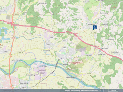 Bild aus Kartenansicht - 9 Zimmer Mehrfamilienhaus, Wohnhaus zum Kaufen in Hunderdorf