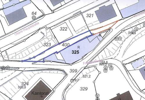 Flurkarte Kirchweg 4 neu - Provisionsfreies Baugrundstück im Speckgürtel von Chemnitz