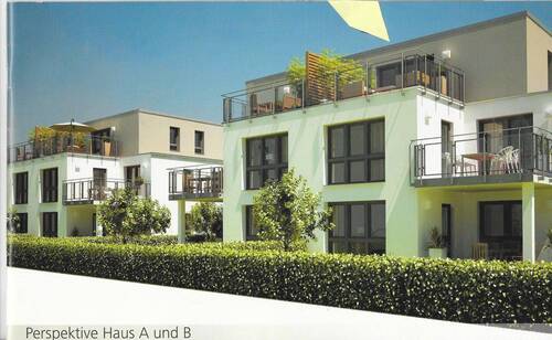 odernes Haus mit Dachterrasse.JPG - moderne 3 Zimmer Dachterrassen Wohnung in Weinzierlein