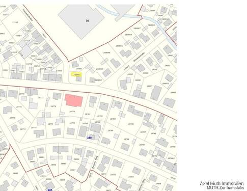 Lageplan gelb gekennzeichnet - 