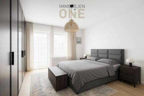 Schlafzimmer - Visualisierung - 4 Zimmer Etagenwohnung in Regensburg / Harting