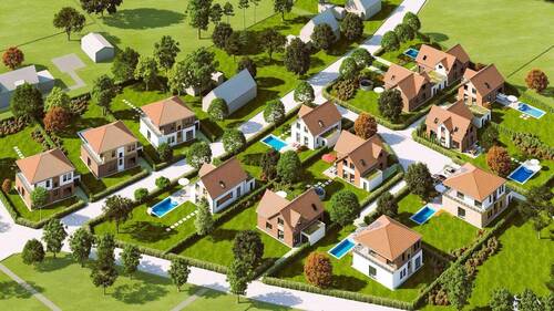 Visualisierung Baugebiet - 4 Zimmer Einfamilienhaus zum Kaufen in Nordwestmecklenburg - Landkreis - Dassow