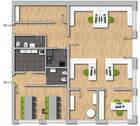 Grundriss Büro- und Sozialtrakt - 