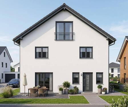 Hausansicht - 5 Zimmer Doppelhaushälfte zum Kaufen in Berg