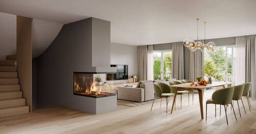 Wohnzimmer - 5 Zimmer Doppelhaushälfte in Berg
