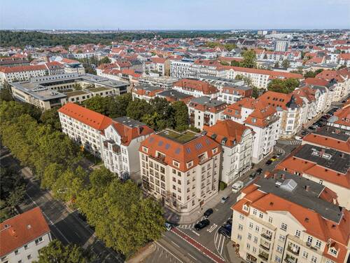 Vogelperspektive Visualisierung - Etagenwohnung mit 94,70 m&sup2; in Leipzig zum Kaufen