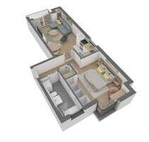 Attraktive 2 Zimmer-Wohnung im 1. OG mit Balkon - Offenbach am Main Bürgel