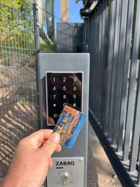 Zutritt mit persönlicher Karte - 