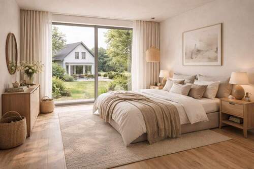 Schlafzimmer - Etagenwohnung mit 81,00 m&sup2; in Bad Boll zum Kaufen