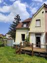Gartenansicht mit Terrasse - Reihenendhaus mit 67,00 m² in Naumburg (Saale) zum Kaufen
