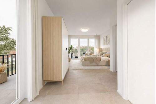 Visualisierung Einrichtungsbeispiel Zimmer im Dachgeschoss - 