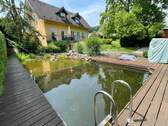 Schwimmteich - 7 Zimmer Einfamilienhaus zum Kaufen in Hambach
