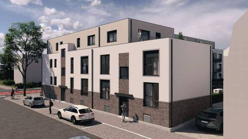 Visualisierung Eingang Stiftstraße 49.jpg - Attraktive 4 Zimmer-Wohnung im 1. OG mit Balkon