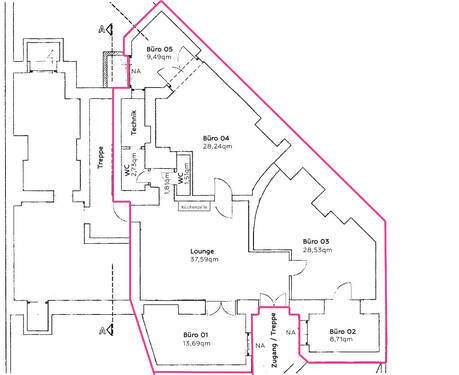 Plan Bürofläche - 