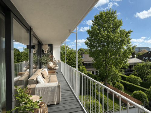 Süd-Balkon ins Grüne - Exklusives Wohnen im Zooviertel - 160 m² mit Designküche, Aufzug und Stellplätzen