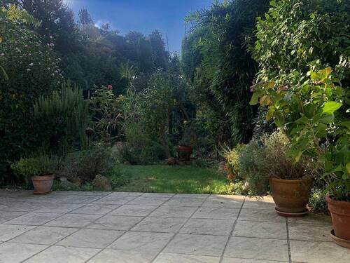 Blick von der Terrasse in den Garten - 4 Zimmer Mehrfamilienhaus, Wohnhaus zum Kaufen in Erkelenz