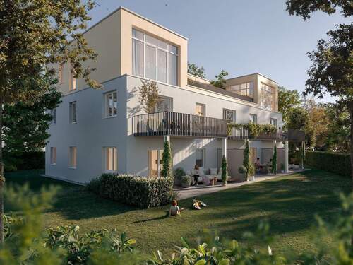 Mittelbinge_EXT_Ansicht Nord Ost.jpg - Obergeschoss Wohnung mit großzügigem Balkon