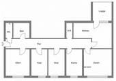 Grundriss - 5 Zimmer Etagenwohnung zur Miete in Elsdorf