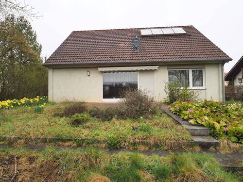 Ansicht vom Garten - Grundstück in Sigmaringen / Laiz zum Kaufen