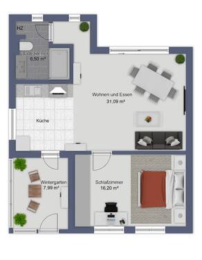 Grundris Ferienhaus - 