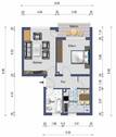 Grundriss 2-Zi.-Wohnung - 