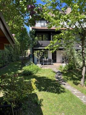 Terrassenansicht_ - 4 Zimmer Reihenendhaus zum Kaufen in Neufahrn bei Freising