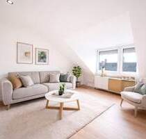 Frisch kernsanierte, lichtdurchflutete 2-Zimmer-Dachgeschosswohnung mit Balkon - Ludwigshafen am Rhein Süd