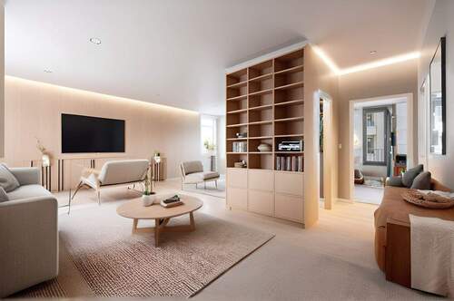 Wohnzimmer KI-generiert - 