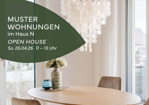 OPEN HOUSE - Erstbezug: Moderne 3-Zimmer-Wohnung mit sonniger Loggia