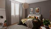 Helles und komfortables Schlafzimmer - 