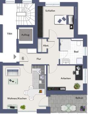 ETW 6 - Obergeschoss - 
