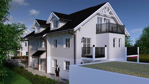 Fassade - MGF-Group: 3-Zimmerwohnung 3 Balkone und einer Wohn-Nutzfläche von 79,22 m² - WHG 11.