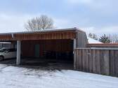 Carport mit Schuppen - 