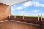 Balkon mit Ausblick auf die Nordsee - 