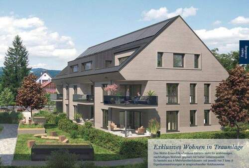 Südwestansicht Haus c - 3 Zimmer Etagenwohnung zum Kaufen in Kirchzarten
