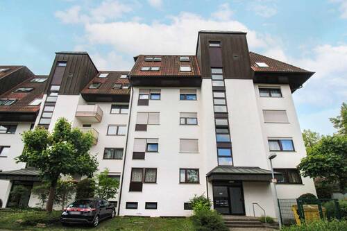 Außenansicht - Ruhig & zentrumsnah: Charmante 3,5-Zimmer-Wohnung mit Südbalkon und Garage in Waiblingen