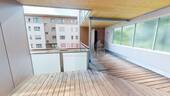 überdachter Balkon mit Abstellraum - 